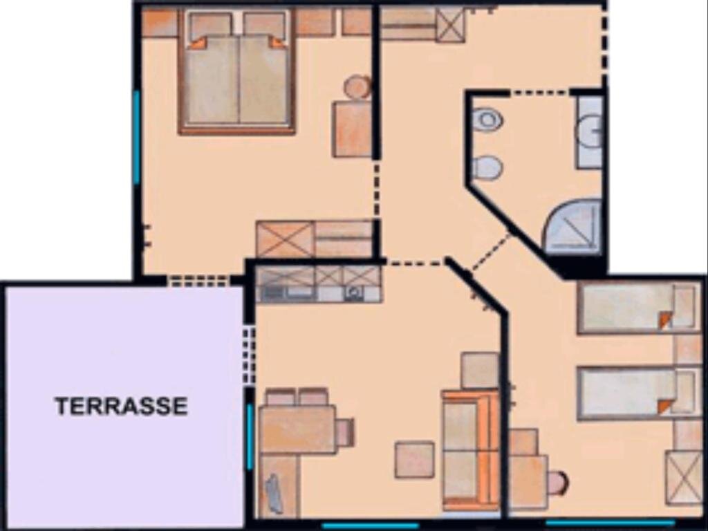 Апартаменты с 2 комнатами Residence Remi
