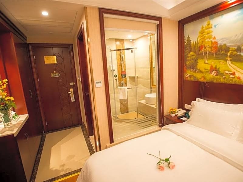 Двухместный номер Deluxe GreenTree Inn Shanghai Waigaoqiao Free Trade Zone Express Hotel