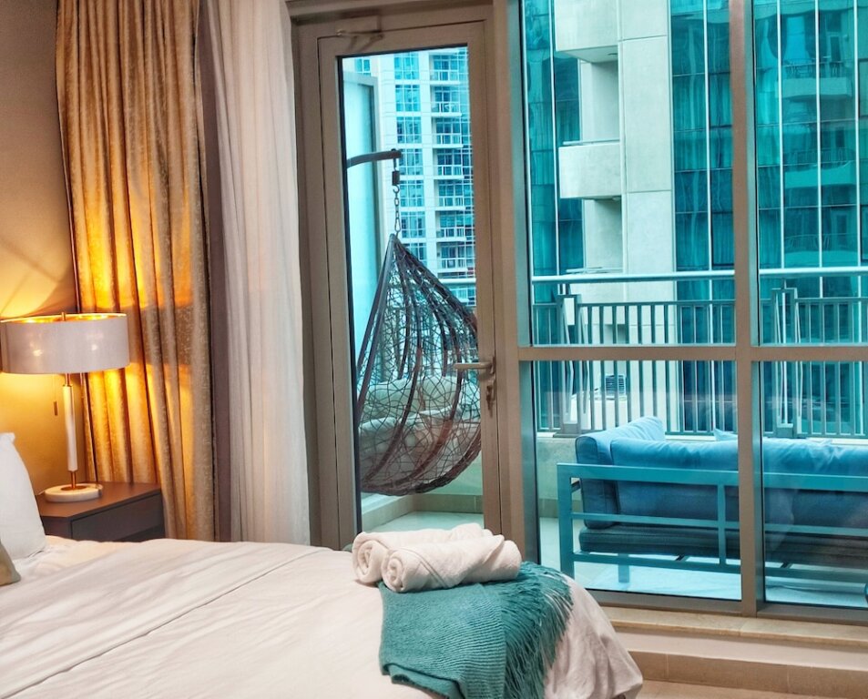 Apartamento 1 dormitorio con balcón Whitesage - Fountain View Stylish Apt With Spacious Terrace