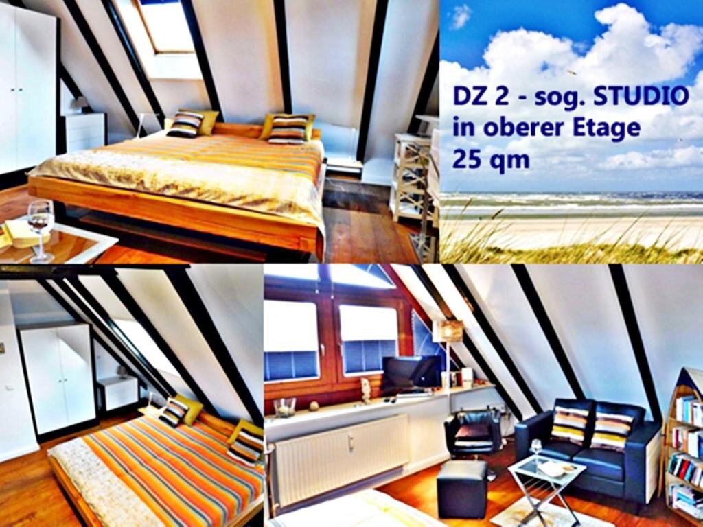 Apartment Ferienwohnung SYLTER DEICHWIESEN - 2-5 Personen / 3 Schlafzimmer / Terrasse