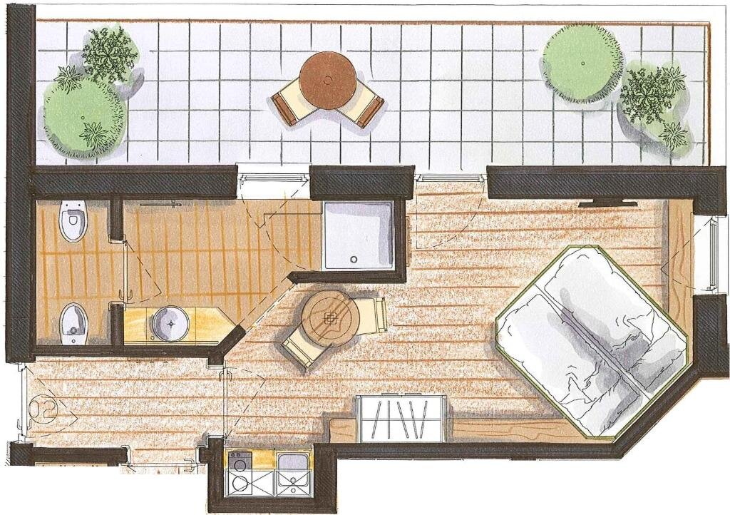 Студия Color Home Suite Apartments