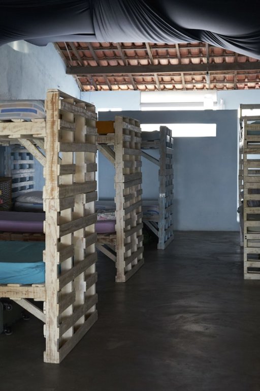 Кровать в общем номере с видом на залив Sopro de Iemanjá Hostal Cultural