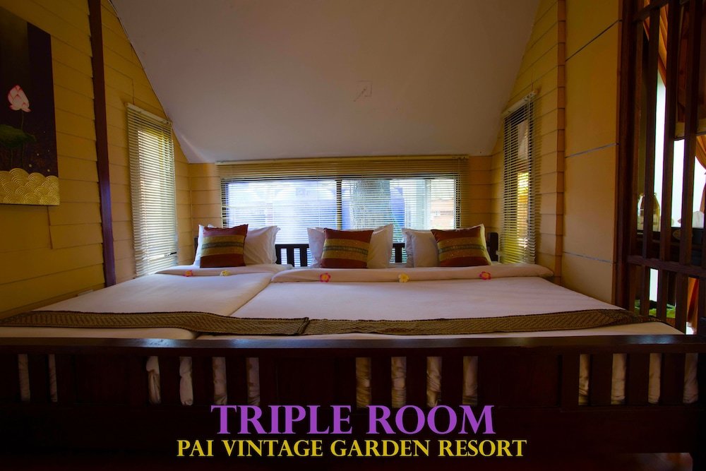 Deluxe triple chambre Pai Vintage Garden Resort