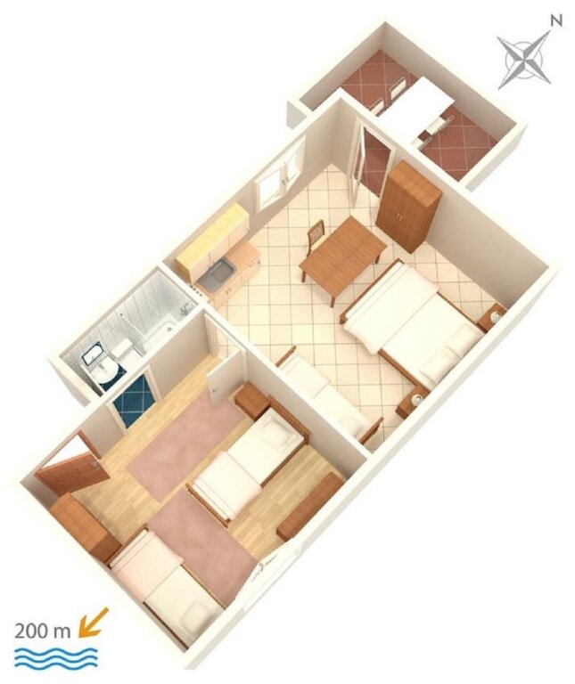 Apartment Zdravko - 150m From Sandy Beach - A3