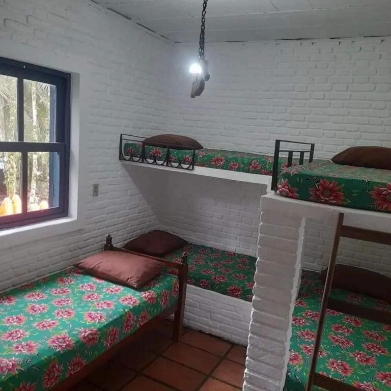 Кровать в общем номере Hostel Terra das Tribos
