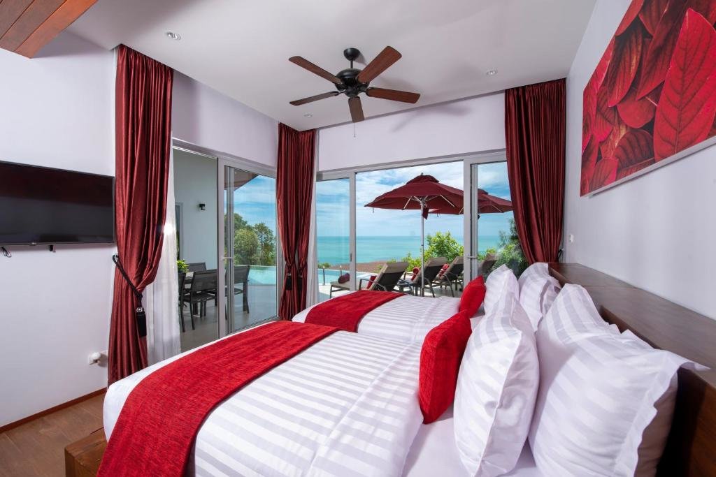 Вилла с 3 комнатами с видом на море Eranda Pool Spa Villa, Chaweng Koh Samui- SHA Extra Plus
