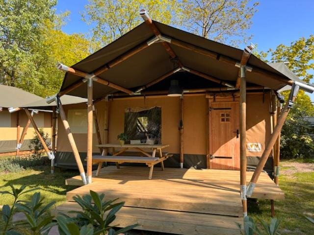 Tenda Luxe Safaritent Medley 5 persoons op Camping Rijsterbos