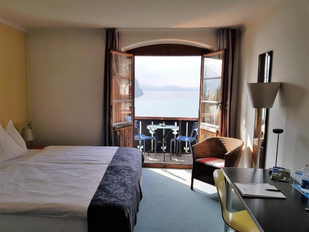 Standard double chambre avec balcon et Vue sur le lac See- und Seminarhotel FloraAlpina Vitznau