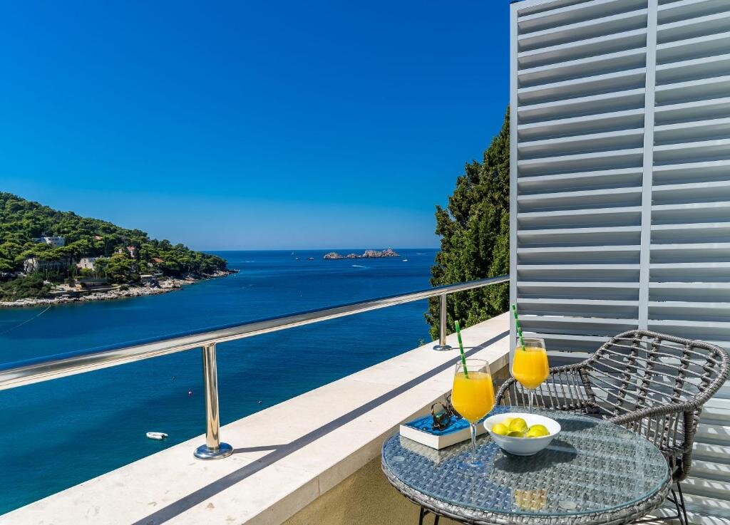 Standard Doppel Zimmer mit Balkon und mit Meerblick Art Hotel Dubrovnik