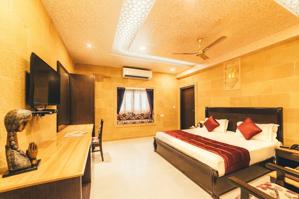 Standard Zimmer mit Balkon Hotel Sky Plaza - Best ever view of Jaisalmer Fort