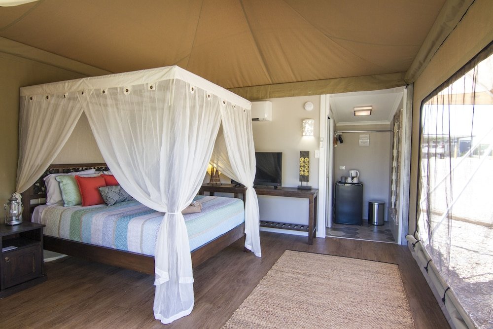 Tenda con vista sul giardino Dubbo Rhino Lodge