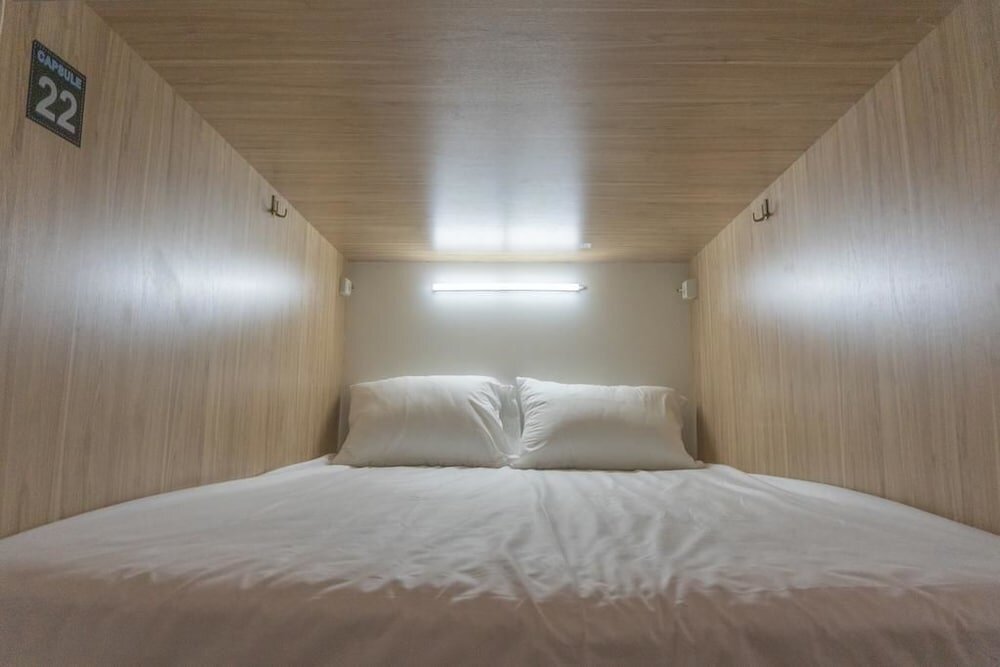 Кровать в общем номере Дуплекс Капсульный хостел «Лаунж»