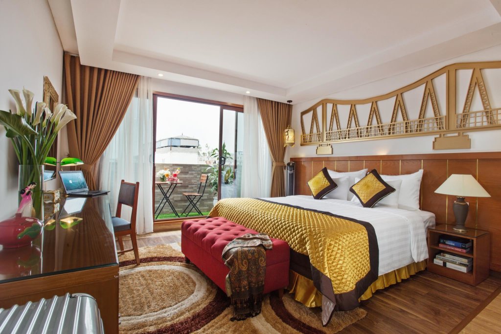 Habitación doble Premium con balcón Hanoi Golden Holiday Hotel