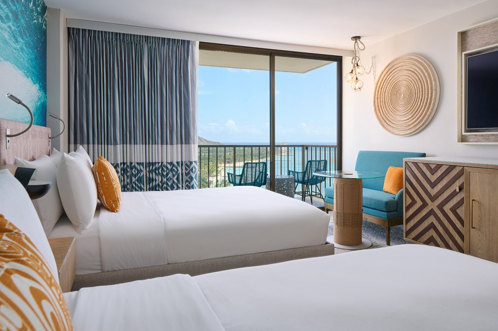 Standard Double room with ocean view OUTRIGGER Waikiki Beachcomber Hotel