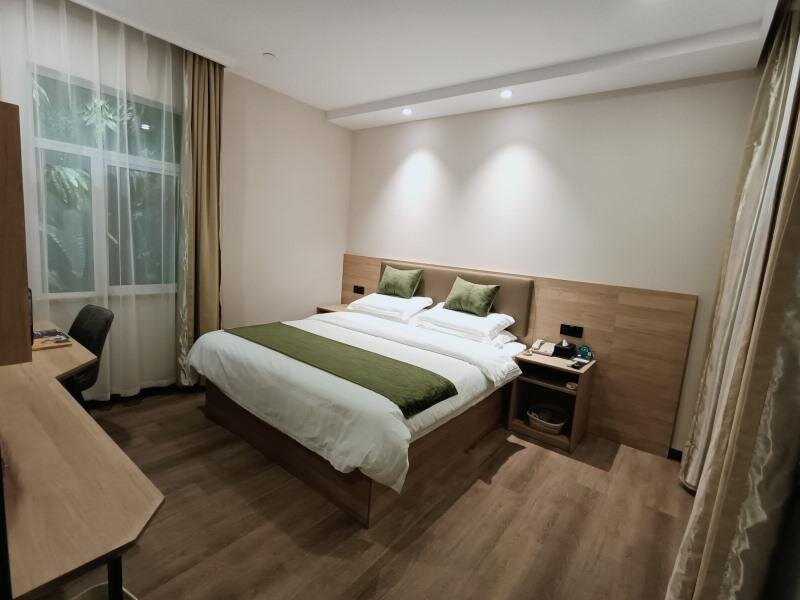 Standard Doppel Zimmer GreenTree Inn ZheJiang HuZhou AnJi YingBin Avenue Express Hotel