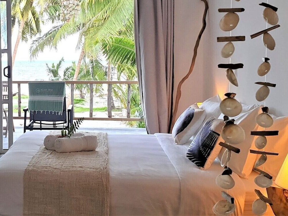 Camera doppia Superior 1 camera da letto vista litorale Bliss Hotel Praslin
