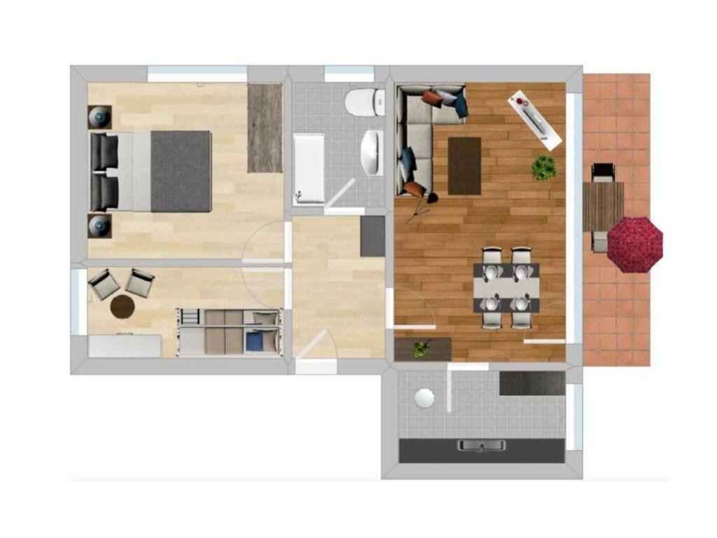 Apartment 2 Schlafzimmer Ferienwohnung Wilde7
