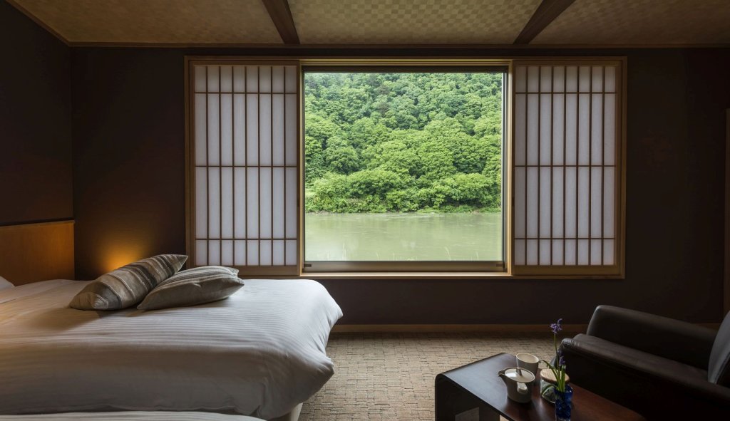 Standard Double room with river view Takamiya Ryokan Beni