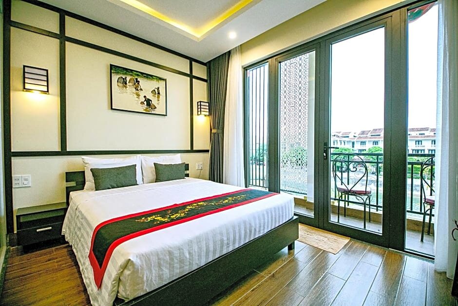 Standard Zimmer mit Balkon und mit Flussblick Hoi An Riverland Villa - Hoi An Center