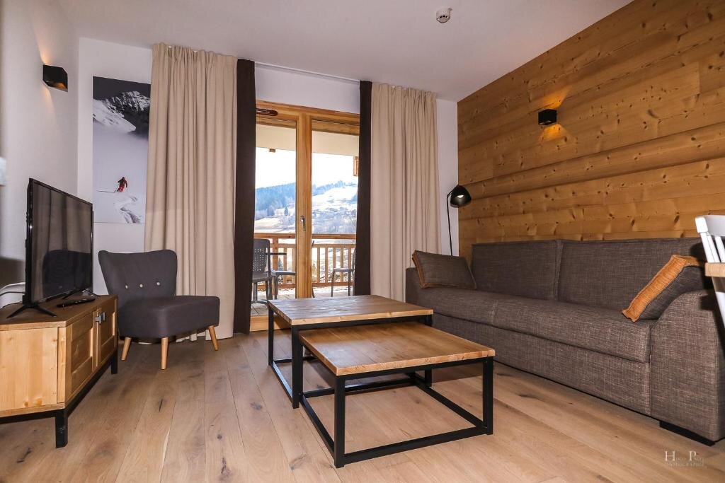 Apartment mit Bergblick TERRESENS - Les Fermes du Mont-Blanc