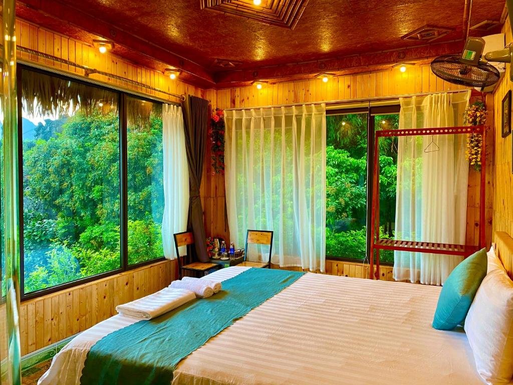 Standard Doppel Zimmer mit Gartenblick Hang Mua Homestay - Hostel