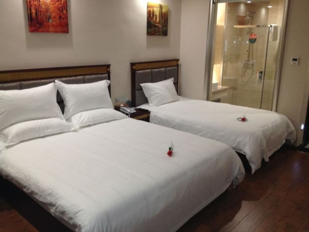 Standard famille chambre GreenTree Inn Meizhou Meijiang District Wanda Plaza Hotel