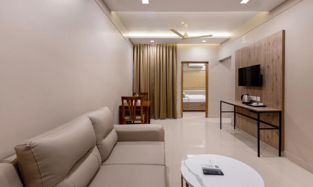 Номер Deluxe Treebo Trend Sreepathi Prayag Apartments