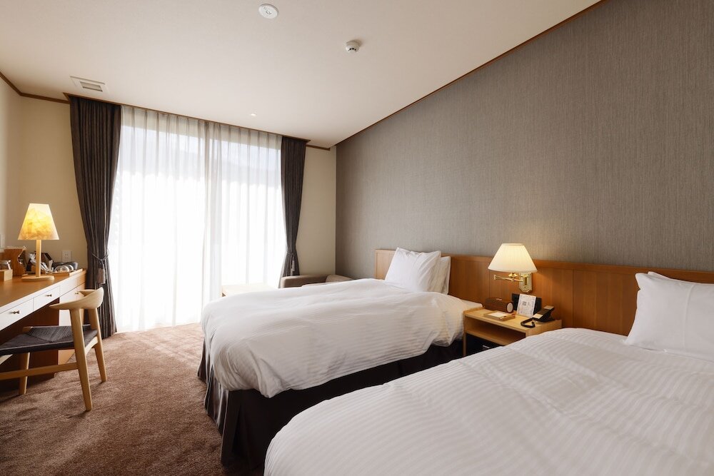 Habitación doble Económica con vista a la montaña Hotel Nara Sakurai No Sato