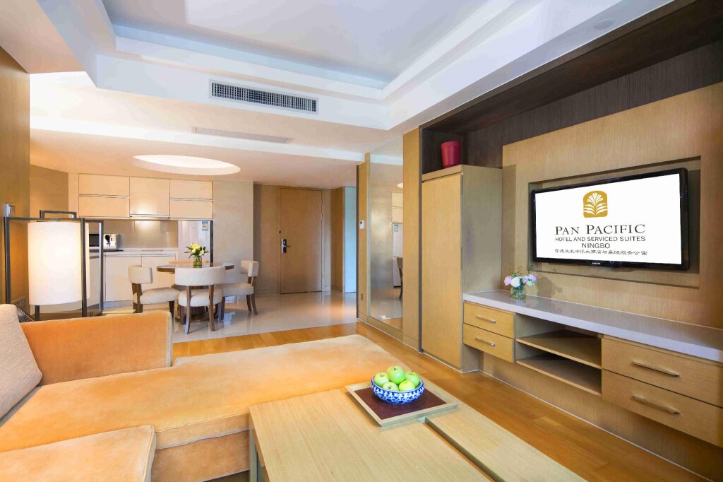 Suite 2 Schlafzimmer Pan Pacific Serviced Suites Ningbo