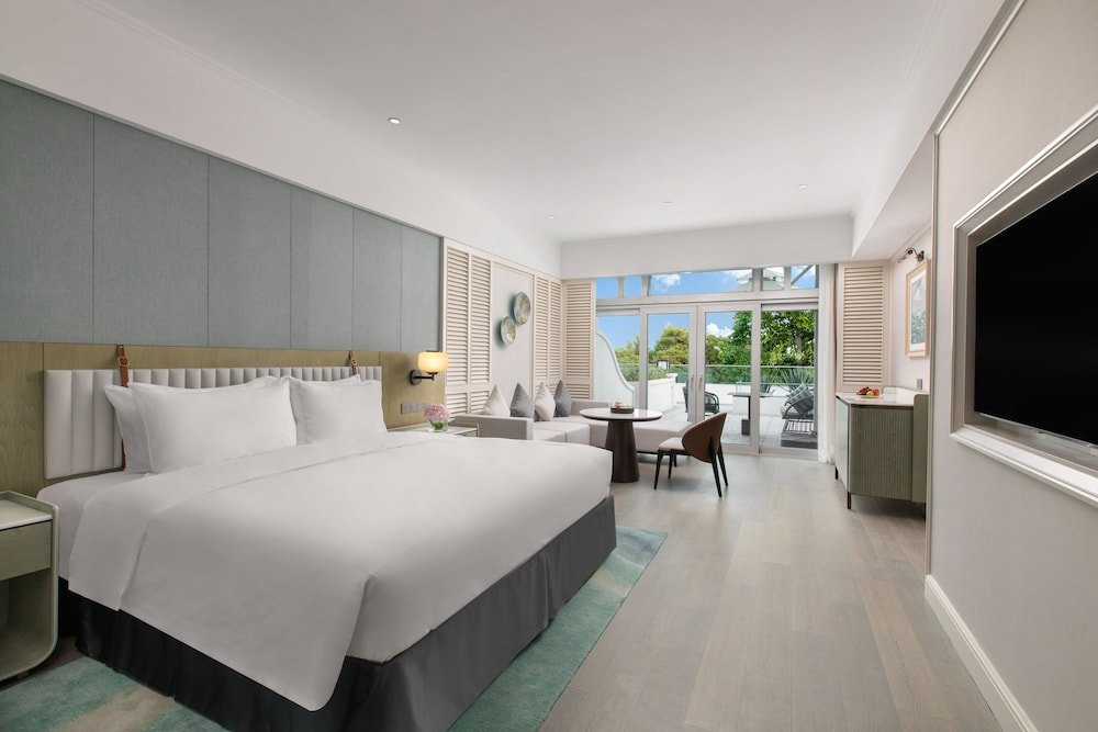 Deluxe Doppel Zimmer mit Balkon und mit Gartenblick Xiamen International Seaside Hotel