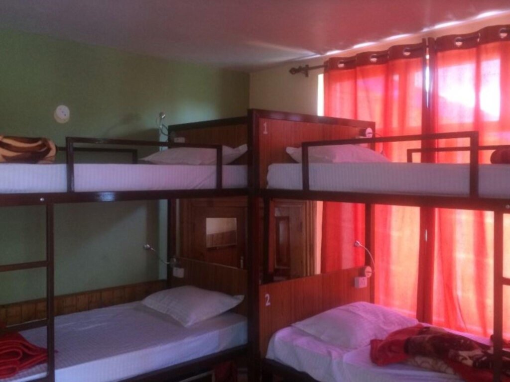 Кровать в общем номере Zostel Manali, Old Manali
