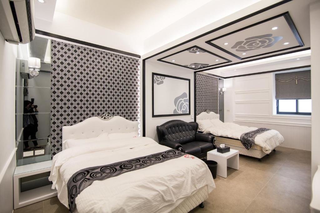 Standard quadruple chambre avec balcon Ai Lian Shan Shui Homestay