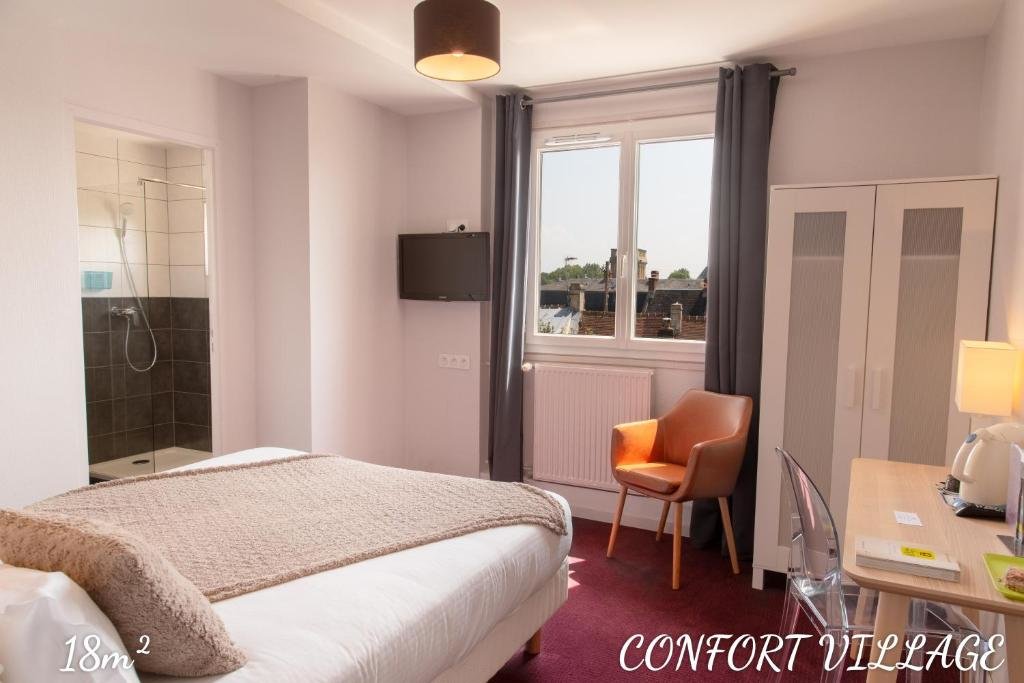 Двухместный номер Comfort с видом на окрестности Saint Aubin Logis Hôtel & Restaurant