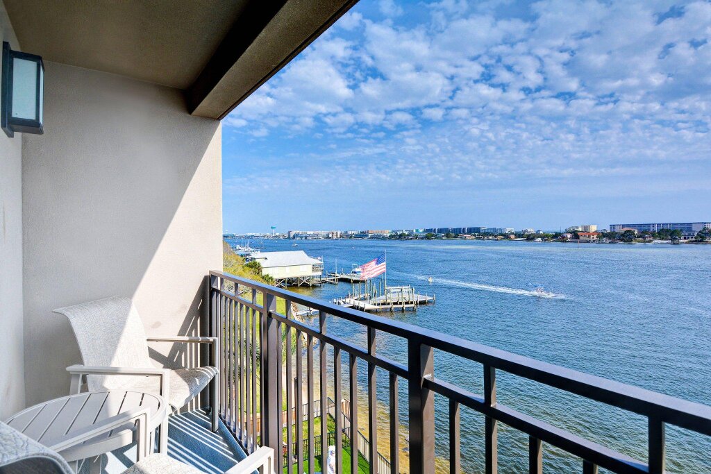 Двухместная студия с балконом и с видом на воду Residence Inn by Marriott Fort Walton Beach