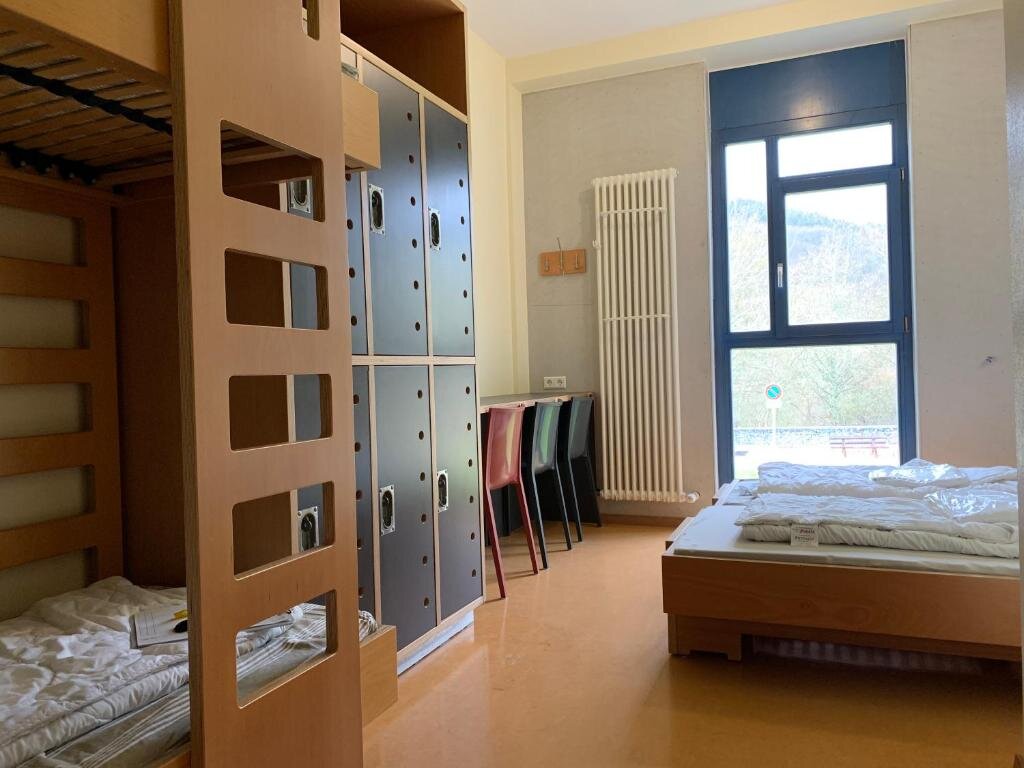 Кровать в общем номере Youth Hostel Lultzhausen
