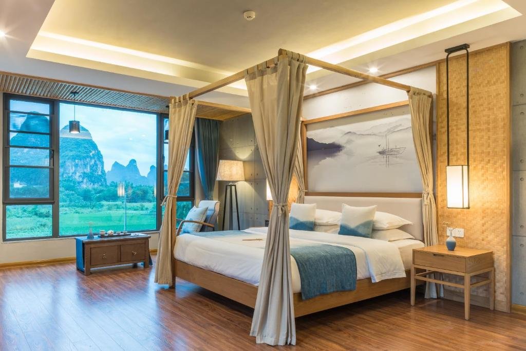 Superior Double room with river view Yangshuo Zen Garden Resort