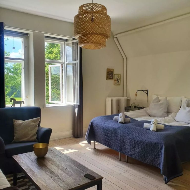 Deluxe Doppel Zimmer mit Blick auf den Park Edelsminde Bed & Breakfast