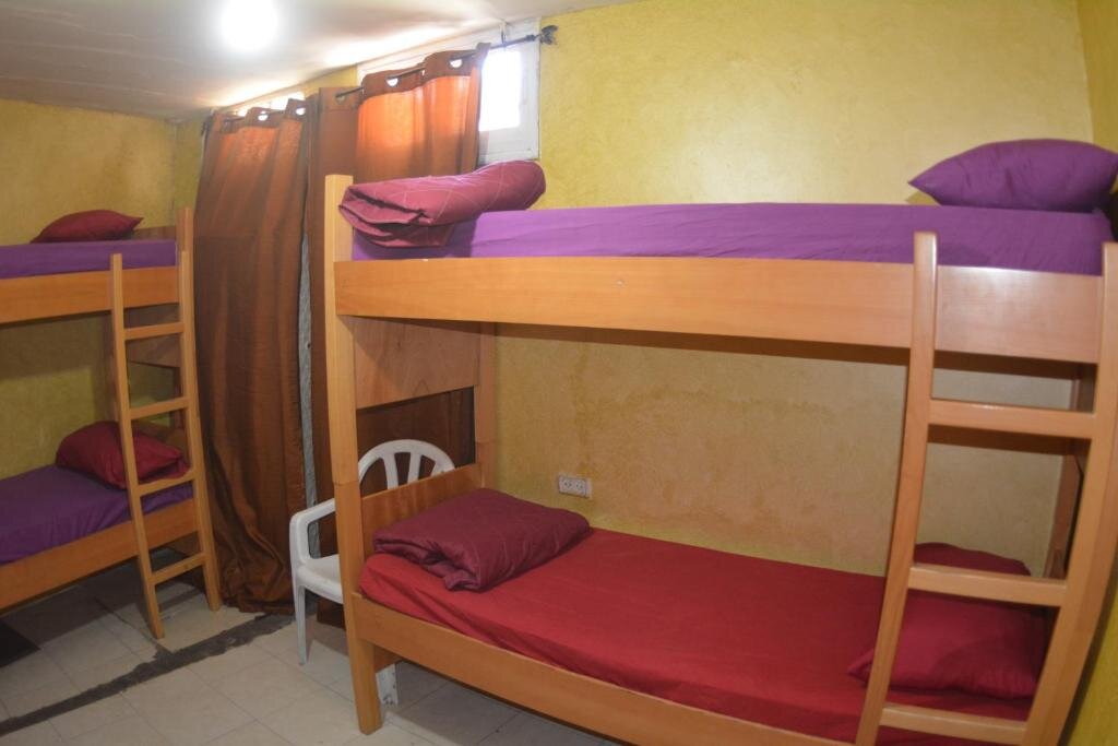 Кровать в общем номере Palm Guest House
