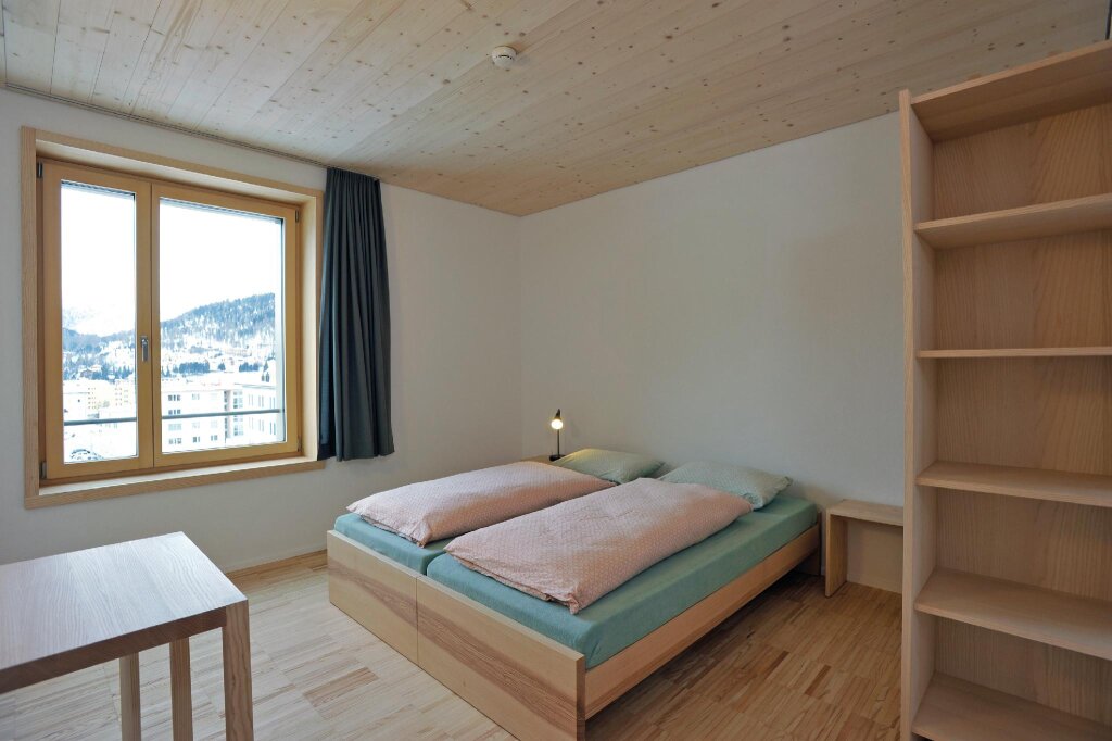 Двухместный номер Standard с красивым видом из окна St. Moritz Youth Hostel