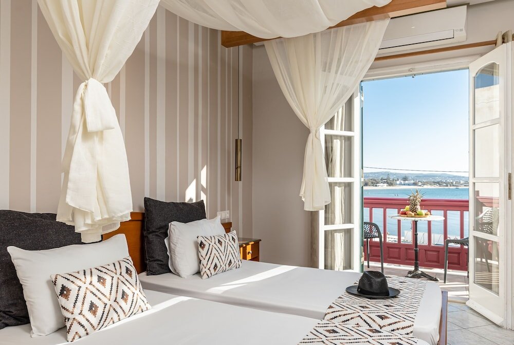 Habitación doble Estándar con balcón y con vista al mar Hotel Palatia
