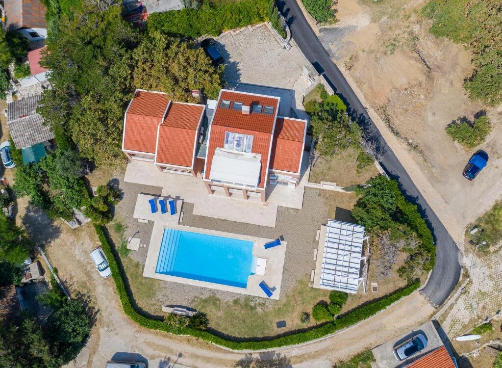 Вилла Luxury Seafront Villa Exclusive Pag with private pool by the beach on Pag island