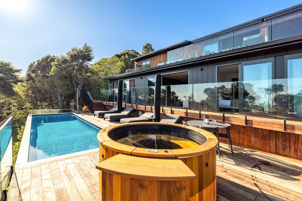 Luxus Villa Kaitiaki Lodge - Pool & hot tub