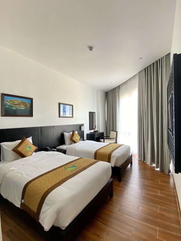 Habitación doble De lujo con balcón y con vista al jardín Ly Son Pearl Island Hotel & Resort