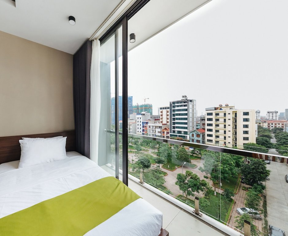 Double Suite with balcony and with city view Hana 2 Apartment & Hotel Bac Ninh