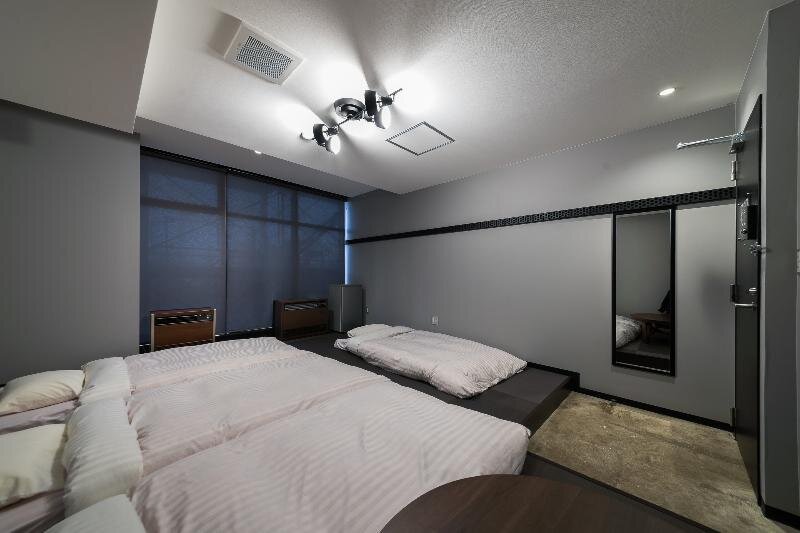 Standard quadruple chambre OYO Hotel The Green Asahikawa