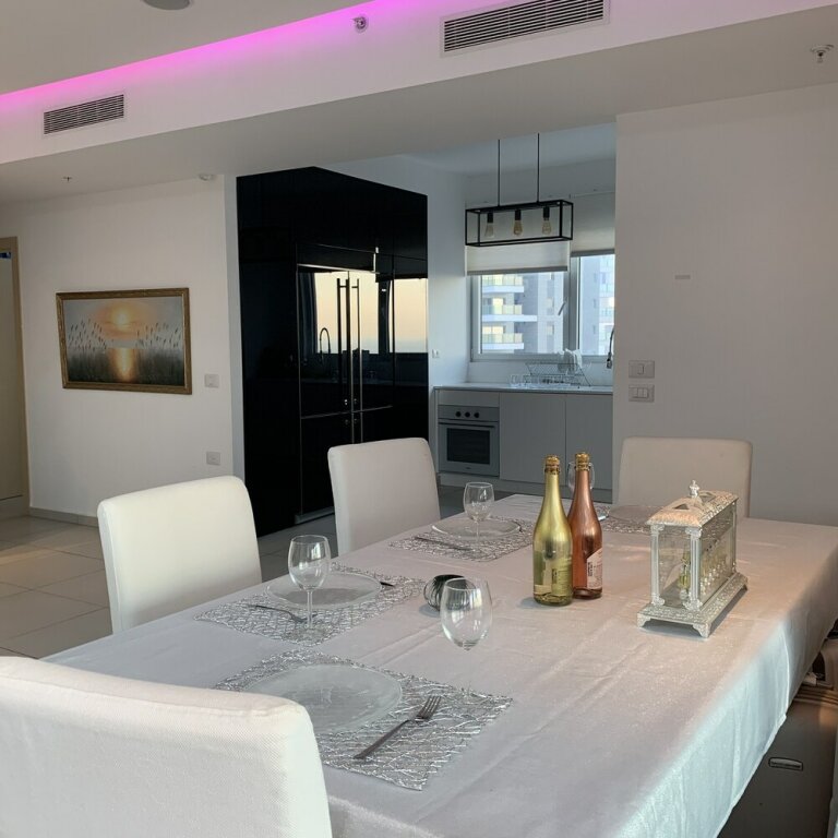 3 Bedrooms Royal Apartment with balcony and with sea view Prince Palace Netanya Beach Royal Resort