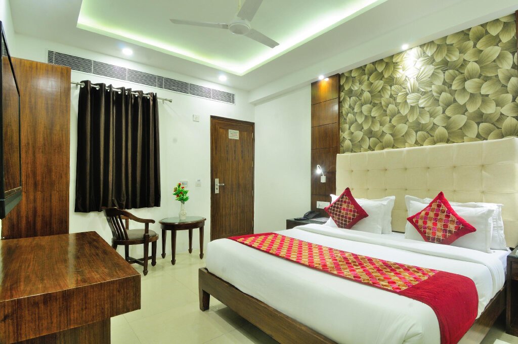 Deluxe double chambre Avec vue Hotel Yuvraj Deluxe New Delhi Railway station