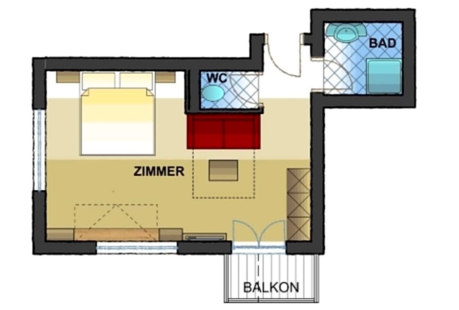 Standard Vierer Zimmer Alpina Wagrain