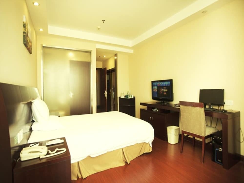 Standard Doppel Zimmer GreenTree Inn Taizhou Jingjiang Jiangping Road Shanghai City Business Hotel