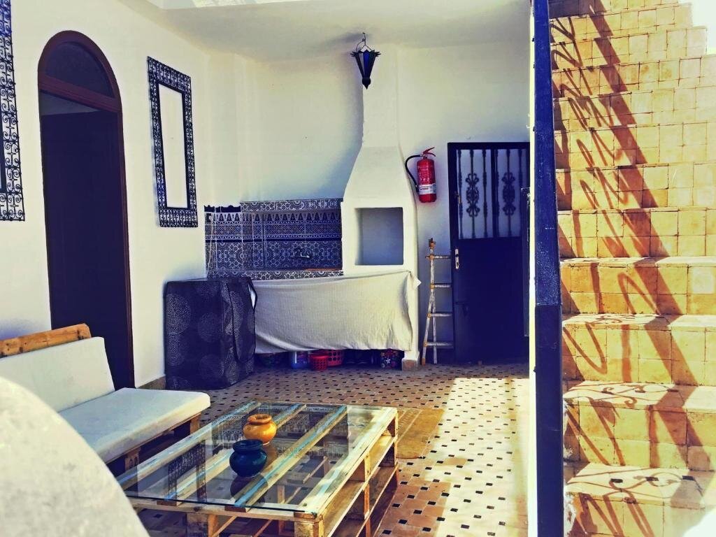 Кровать в общем номере Tangier Kasbah Hostel